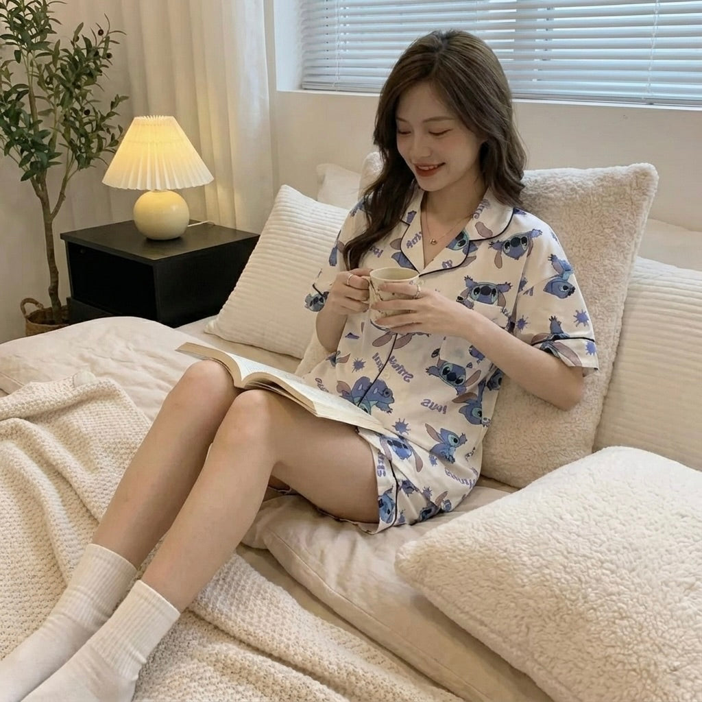 Disney Stitch Women's Short Pyjama Set