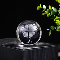 Laser Engraved Crystal Ball Ornament