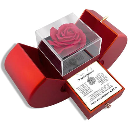 Four Leaf Clover Necklace & Gift Box