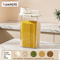 Airtight Rice Storage Container with Measuring Scale (1.8L–3L)