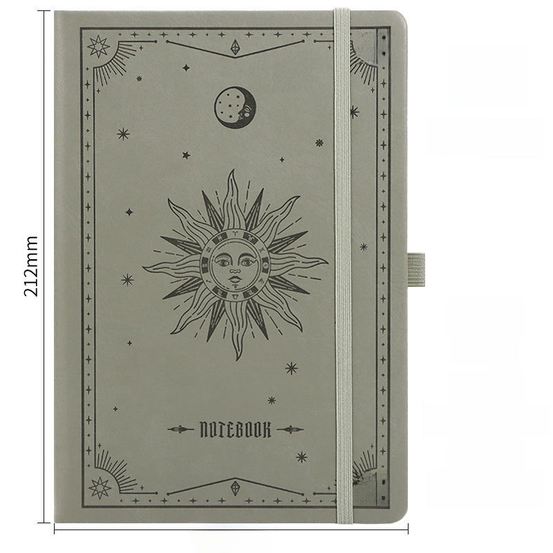 A5 Strap Notebook Gift Set sun and moon