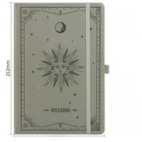 A5 Strap Notebook Gift Set sun and moon