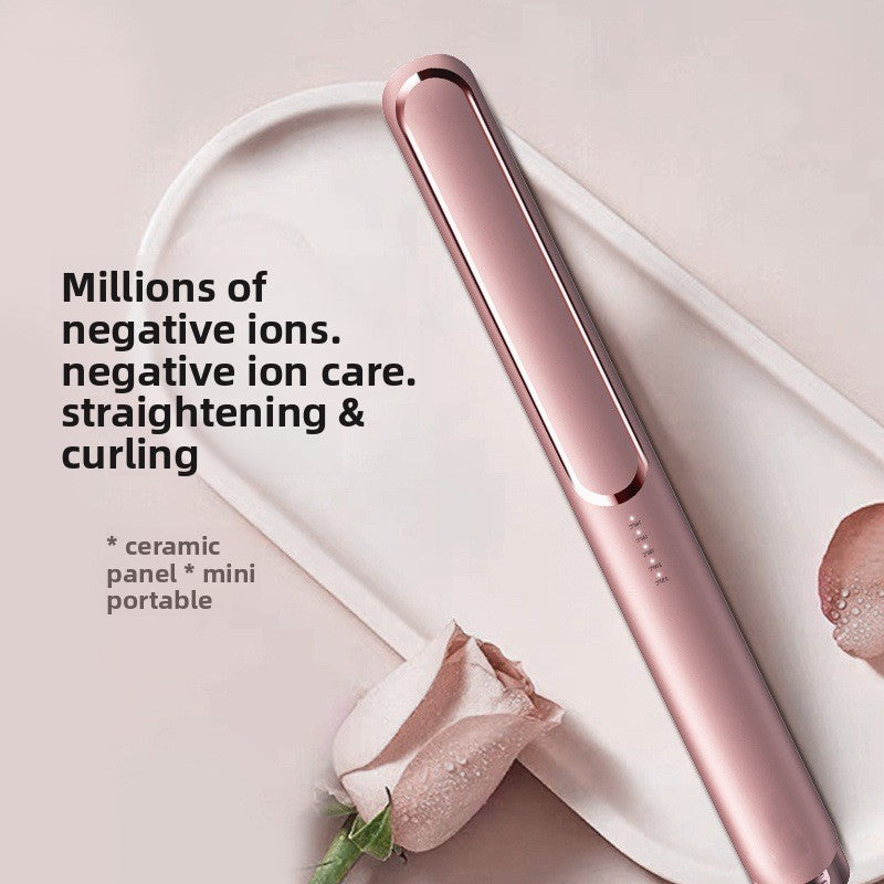 Mini 2-in-1 Hair Straightener & Curler | Travel-Size Ceramic Styler