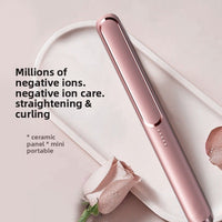 Mini 2-in-1 Hair Straightener & Curler | Travel-Size Ceramic Styler