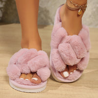 Cotton cross slippers