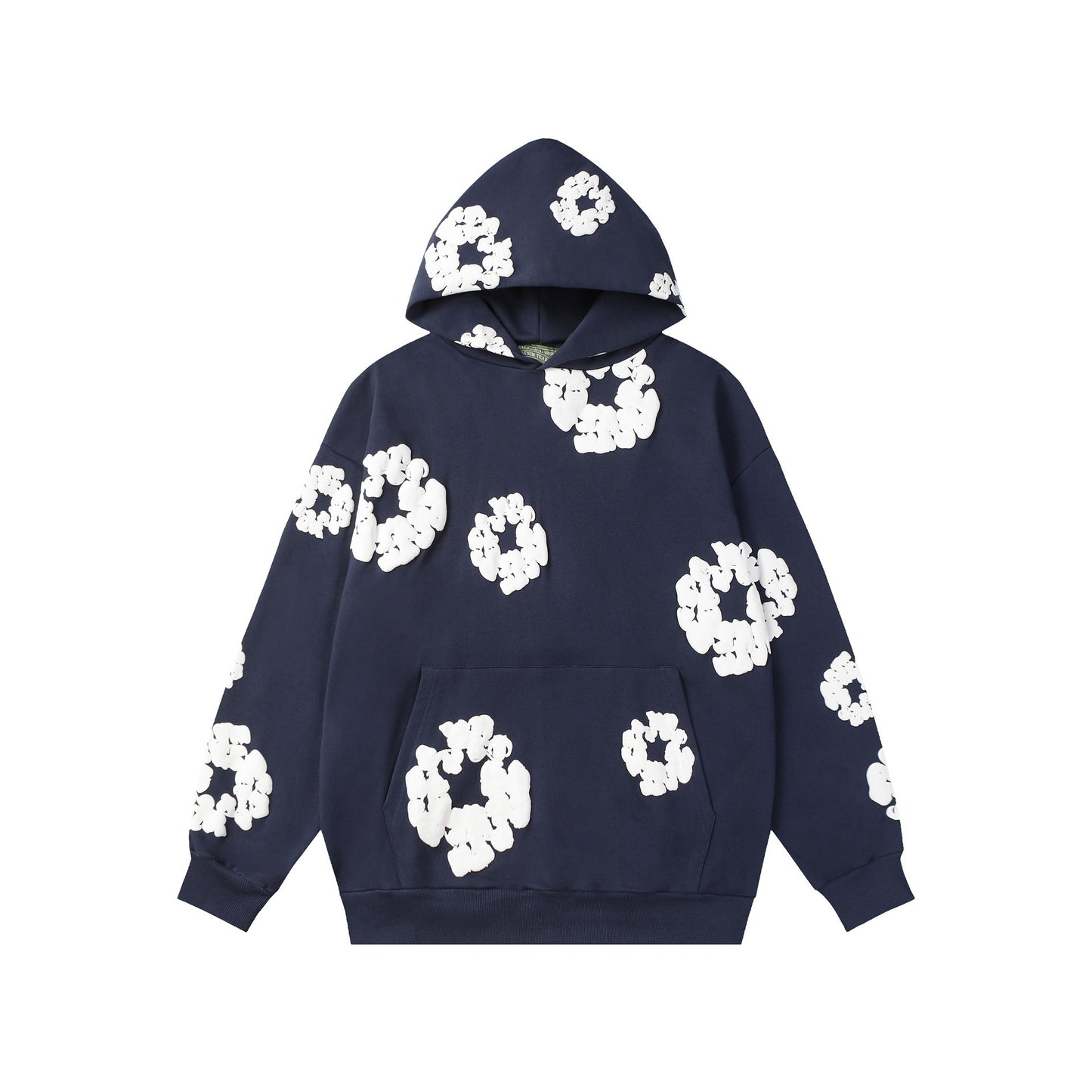 Floral Foam Print Hoodie & Jogger Set – Unisex Streetwear Tracksuit