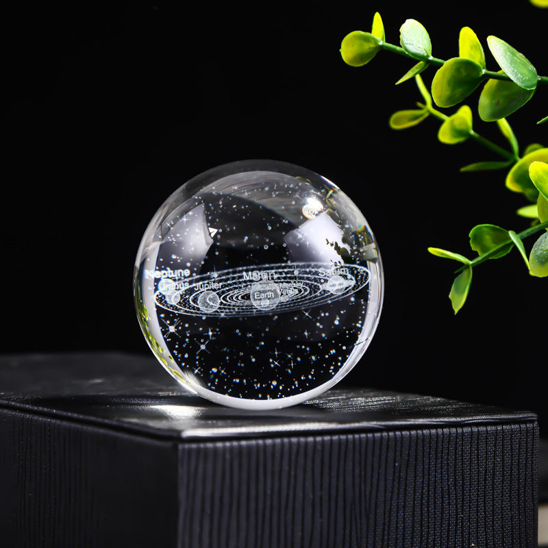 Laser Engraved Crystal Ball Ornament