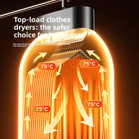 Portable Electric Clothes Dryer - Quick Drying, Compact & Foldable Design