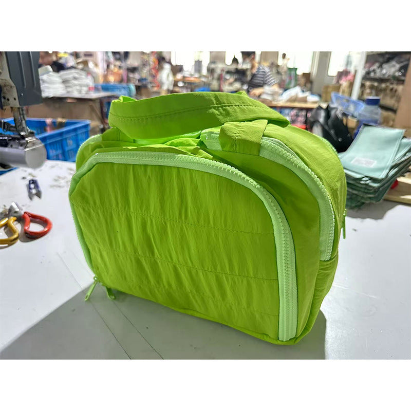Large Capacity Portable Nylon Cosmetic Bag