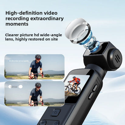 4K Pocket Gimbal Camera | 5K Support | Handheld Stabilised Vlogging Camera WiFi
