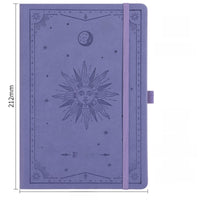 A5 Strap Notebook Gift Set sun and moon