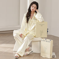 Luxury French-Style Silky Pyjama Set for Women