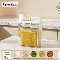 Airtight Rice Storage Container with Measuring Scale (1.8L–3L)