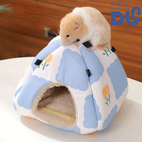 Cozy Enclosed Pet Den for Small Pets – Breathable & Warm Hideaway