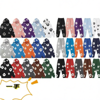 Floral Foam Print Hoodie & Jogger Set – Unisex Streetwear Tracksuit