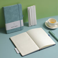 A6 PU Leather Notebook Journal Diary Lined Notepad Office School Planner Gift