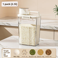 Airtight Rice Storage Container with Measuring Scale (1.8L–3L)