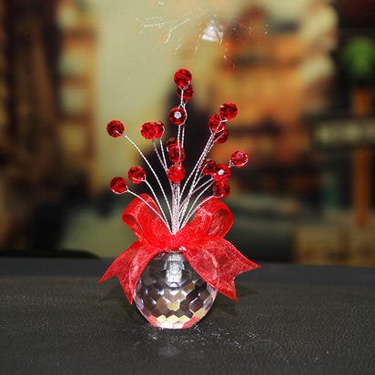 Crystal Apple Glass Ornament
