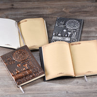 Embossed steampunk PU Leather Notebook A5 Journal