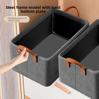 Foldable Fabric Wardrobe Storage Box with Handles ? Multiple Sizes