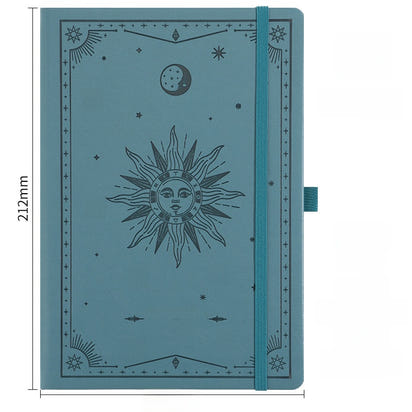 A5 Strap Notebook Gift Set sun and moon