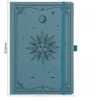 A5 Strap Notebook Gift Set sun and moon