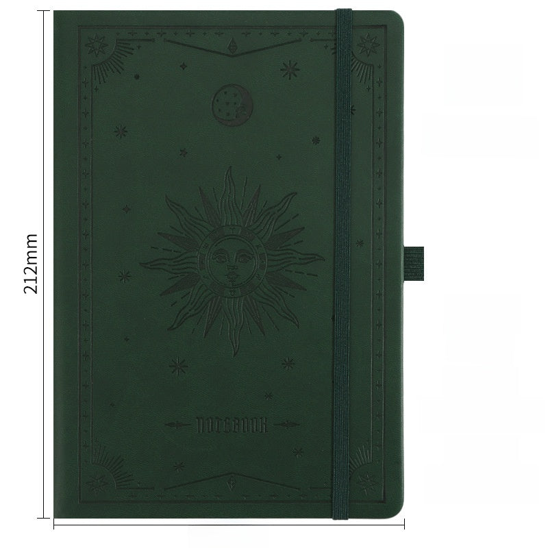 A5 Strap Notebook Gift Set sun and moon