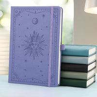A5 Strap Notebook Gift Set sun and moon