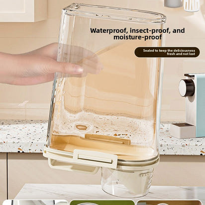 Airtight Rice Storage Container with Measuring Scale (1.8L–3L)