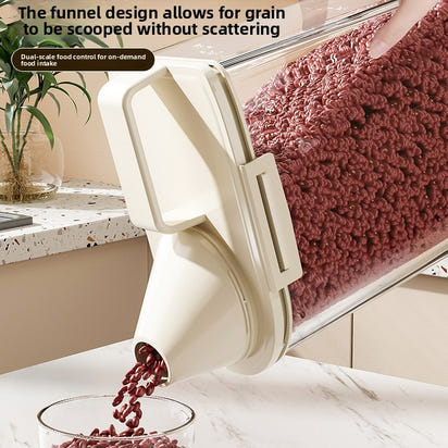 Airtight Rice Storage Container with Measuring Scale (1.8L–3L)