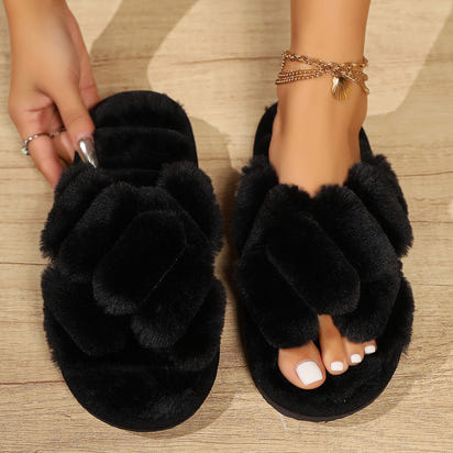 Cotton cross slippers