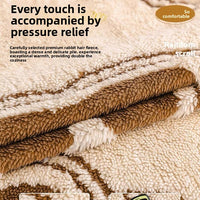 Soft Paw-Print Sofa & Bed Throw Blanket – Multi-Size Luxury Comfort
