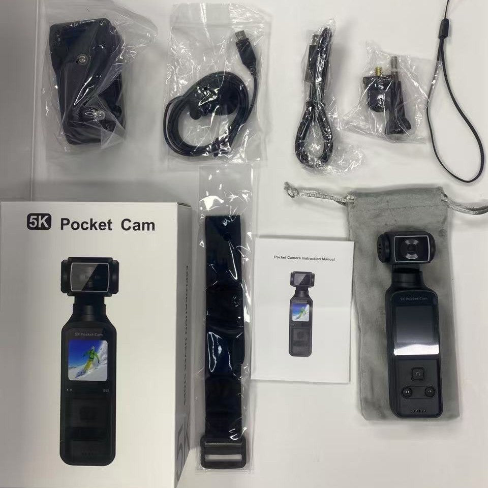 4K Pocket Gimbal Camera | 5K Support | Handheld Stabilised Vlogging Camera WiFi