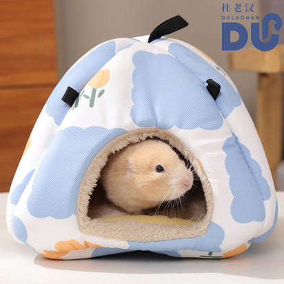 Cozy Enclosed Pet Den for Small Pets – Breathable & Warm Hideaway