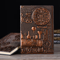 Embossed steampunk PU Leather Notebook A5 Journal