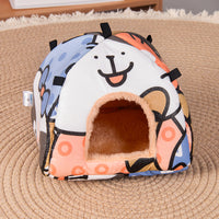 Cozy Enclosed Pet Den for Small Pets – Breathable & Warm Hideaway