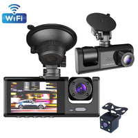 WiFi Dash Cam Front & Interior or Triple Camera | Night Vision | Parking Mode