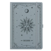 A5 Strap Notebook Gift Set sun and moon