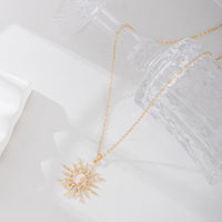 Sun Moon Star Pendant Necklace | Gold or Silver Celestial Jewellery