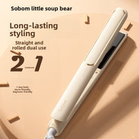 Mini 2-in-1 Hair Straightener & Curler | Travel-Size Ceramic Styler