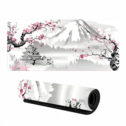 Large Sakura Mouse Pad Desk Mat Non-Slip Rubber Gaming Office 3mm