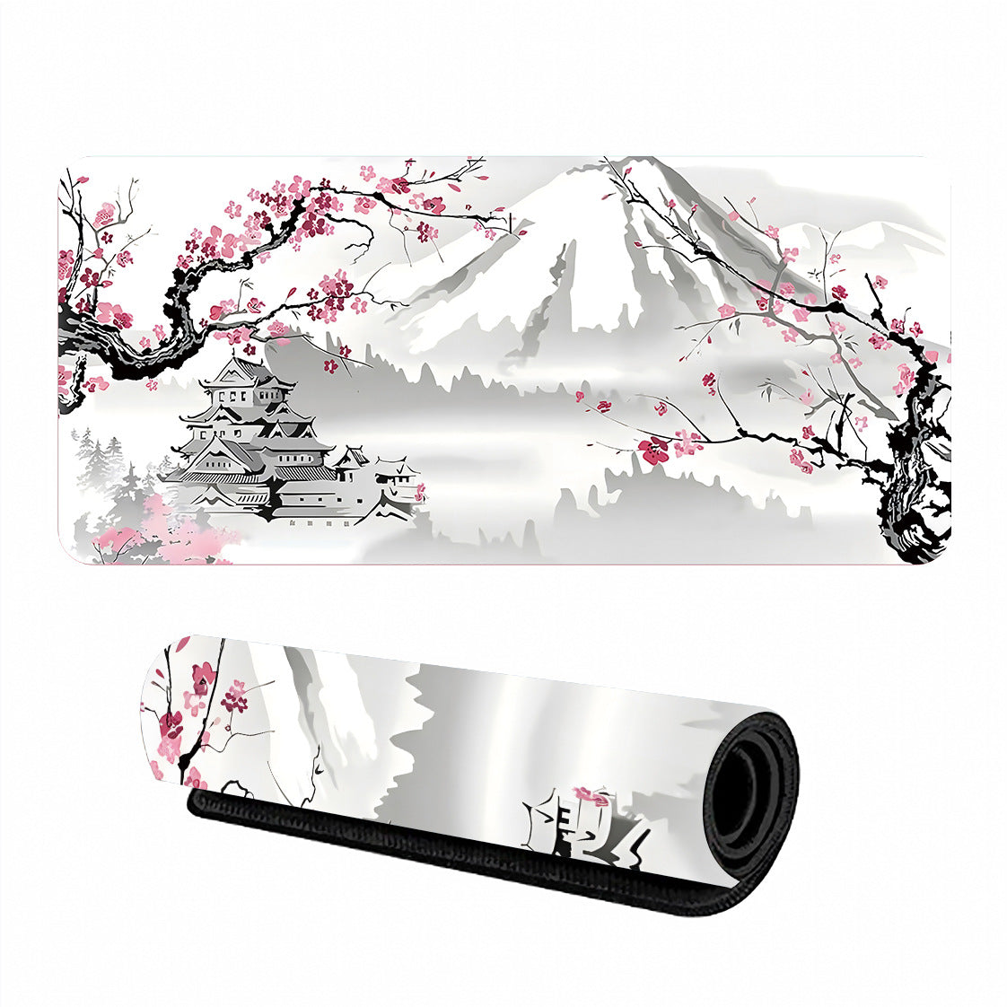 Large Sakura Mouse Pad Desk Mat Non-Slip Rubber Gaming Office 3mm