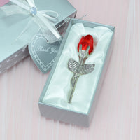 Crystal Rose Ornament in Gift Box - Elegant Keepsake Love Gift