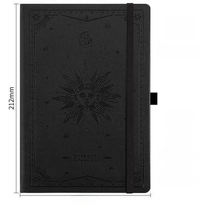 A5 Strap Notebook Gift Set sun and moon