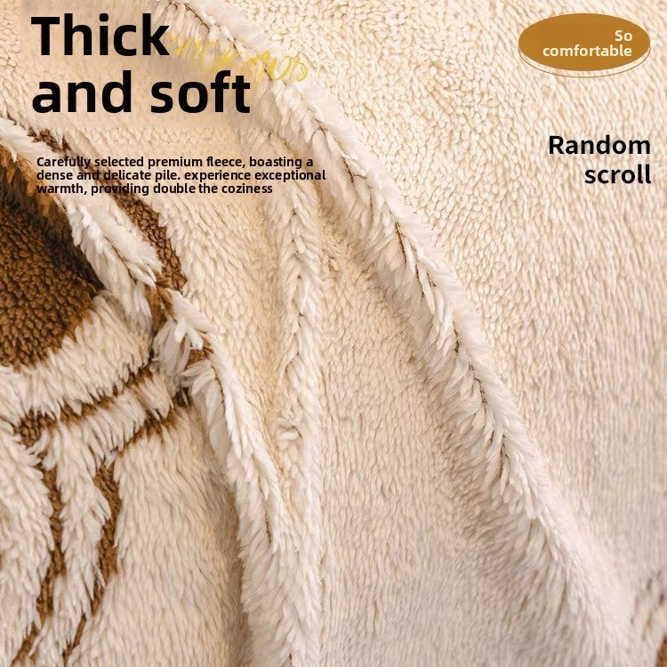 Soft Paw-Print Sofa & Bed Throw Blanket – Multi-Size Luxury Comfort