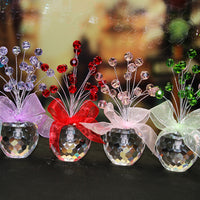 Crystal Apple Glass Ornament