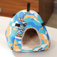 Cozy Enclosed Pet Den for Small Pets – Breathable & Warm Hideaway