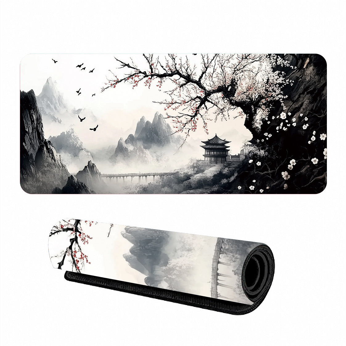 Large Sakura Mouse Pad Desk Mat Non-Slip Rubber Gaming Office 3mm
