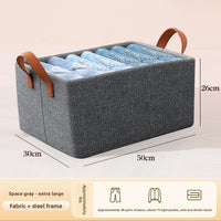 Foldable Fabric Wardrobe Storage Box with Handles ? Multiple Sizes