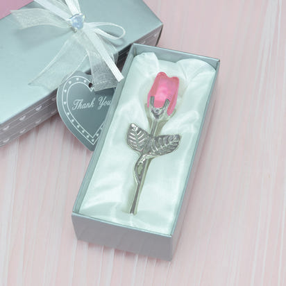 Crystal Rose Ornament in Gift Box - Elegant Keepsake Love Gift